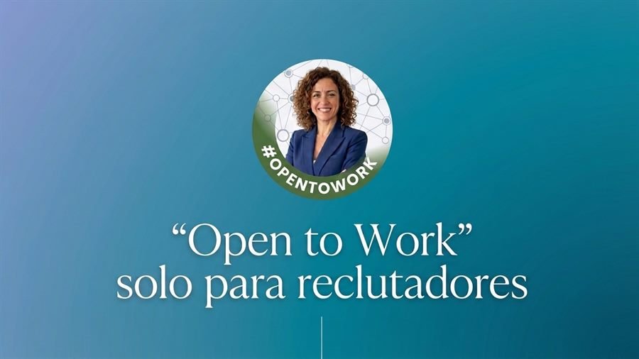 Insignia de Open to Work solo para reclutadores en LinkedIn
